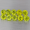 Natural Green Peridot 5.67 Ct. 10 Pcs Round Shape  5.3 Mm Gemstones from Pakistan