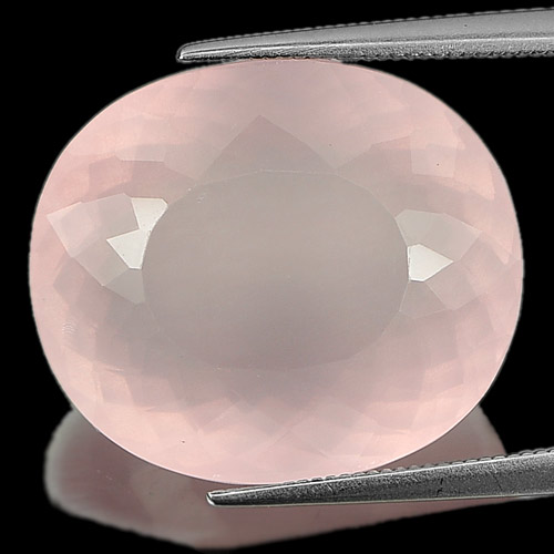 Rose Pink Quartz 26.20 Ct. VVS Oval Shape 21 x 18.2 x 11.4 Mm. Natural Gemstone