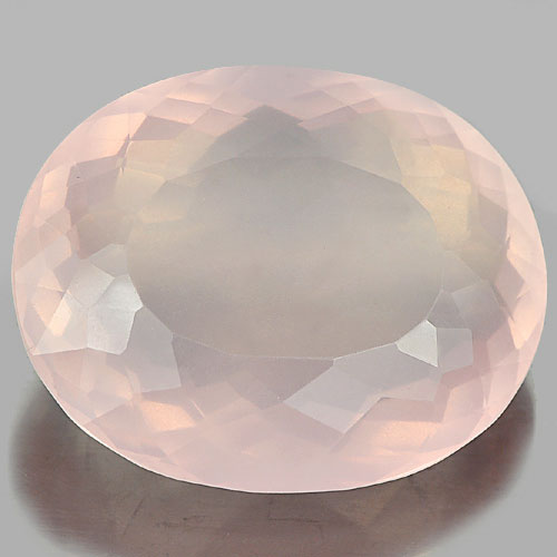 Quartz Rose Pink 41.81 Ct. Clean Oval 26 x 22 Mm. Natural Gemstone Unheated