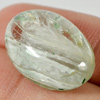 21.02 Ct. Natural White Green Moss Quartz Oval Cabochon Unheated