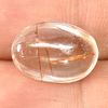 Nice Gemstone 6.01 Ct. Natural White Brown Rutilated Quartz