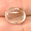 Alluring Gem 11.44 Ct. Oval Cabochon Natural White Brown Rutilated Quartz