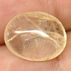 Nice Gem 5.40 Ct. Oval Cabochon Natural White Brown Rutilated Quartz
