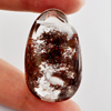 Moss Quartz 75 Ct. Birds Carving Inner Pear Cabochon 39 x 24 Mm. Natural Gem
