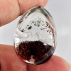Moss Quartz 100.00 Ct. Birds Carving Inner Pear Cabochon 37 x 27 Mm. Natural Gem