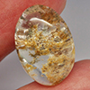 Natural Moss Quartz 16.54 Ct. Oval Cabochon Shape 20 x 14 x 9 Mm. Gemstone