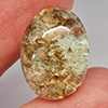Natural Multi Color White Brown Moss Quartz Gemstones 14.80 Ct. Oval Cabochon Shape 19 x 14 Mm.