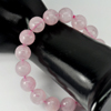 142.26 Ct. Alluring Natural Pink Rose Quartz Beads Stretch Bracelet 7 Inch