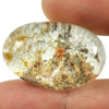 Brown White Moss Quartz Oval Cabochon 29 x19.5 Mm. 49 Ct. Natural Gemstone