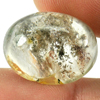 Oval Cab 17.4 x 13.6Mm. Natural Gemstone Multi-Color White Moss Quartz 14.45 Ct.