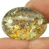 Brown White Moss Quartz 55.84 Ct. Oval Cabochon 28 x 21 Mm. Natural Gemstone