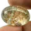 Brown White Moss Quartz 26.80 Ct. Oval Cabochon 24 x 17.4 Mm. Natural Gemstone