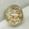 White Moss Quartz 5.70 Ct. Oval Cabochon 12.9 x 10.5 x 6.6 Mm. Natural Gemstone