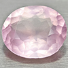 Natural Rose Pink Quartz 3.34 Ct.Oval Shape 11.6 x 9.8 Mm Gemstone From Brazil