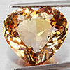 Natural Imperial Topaz 12.86 Ct. Heart Shape 15.4 x 13.9 Mm Gemstone From Brazil