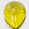 Natural Yellow Lemon Quartz 103.34 Ct. Pear Cabochon Shape 32 x 25 Mm Gemstone