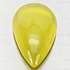 Natural Yellow Lemon Quartz 39.12 Ct. Pear Cabochon Shape 31 x 19 Mm Gemstone