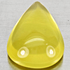 Natural Yellow Lemon Quartz 20.31 Ct. Pear Cabochon Shape 22 x 16.9 Mm Gemstone