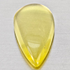 Natural Yellow Lemon Quartz 14.34 Ct. Pear Cabochon Shape 24 x 13 Mm Gemstone From Brazil