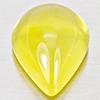 Natural Yellow Lemon Quartz 14.18 Ct. Pear Cabochon Shape 18 x 13.9 Mm Gemstone From Brazil