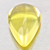 Natural Yellow Lemon Quartz 10.88 Ct. Pear Cabochon Shape 18.4 x 12 Mm Gemstone From Brazil