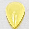 Natural Yellow Lemon Quartz 20.62 Ct. Pear Cabochon Shape 22 x 14.8 Mm Gemstone From Brazil
