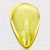 Natural Yellow Lemon Quartz  3.52 Ct. Pear Cabochon Shape 14.8 x 8.2 Mm Gemstone From Brazil