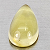 Natural Yellow Lemon Quartz  3.85 Ct. Pear Cabochon Shape 14.3 x 8.4 Mm Gemstone From Brazil