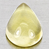 Natural Yellow Lemon Quartz  3.63 Ct. Pear Cabochon Shape 12.8 x 9.2 Mm Gemstone From Brazil