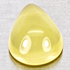 Natural Yellow Lemon Quartz  3.71 Ct. Pear Cabochon Shape 12 x 9 Mm Gemstone From Brazil