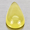 Natural Yellow Lemon Quartz  4.58 Ct. Pear Cabochon Shape 8.9 x 5.1 Mm Gemstone From Brazil