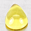 Natural Yellow Lemon Quartz 9.13 Ct. Pear Cabochon Shape 16.8 x 12 Mm Gemstone From Brazil