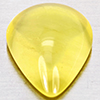 Natural Yellow Lemon Quartz  10.49 Ct. Pear Cabochon Shape 13.9 x 8.5 Mm Gemstone From Brazil