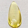 Natural Yellow Lemon Quartz  3.04 Ct. Pear Cabochon Shape 17.8 x 7.6 Mm Gemstone From Brazil