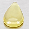 Natural Yellow Lemon Quartz  12.65 Ct. Pear Cabochon Shape 22 x 14.4 Mm Gemstone From Brazil