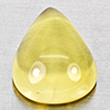 Natural Yellow Lemon Quartz  9.18 Ct. Pear Cabochon Shape 17 x 12.3 Mm Gemstone From Brazil