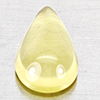 Natural Yellow Lemon Quartz  5.19 Ct. Pear Cabochon Shape 16 x 9.8 Mm Gemstone From Brazil