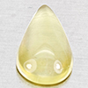 Natural Yellow Lemon Quartz  5.45 Ct. Pear Cabochon Shape 16.8 x 10.4 Mm Gemstone From Brazil
