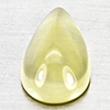 Natural Yellow Lemon Quartz  5.26 Ct. Pear Cabochon Shape 16 x 9.5 Mm Gemstone From Brazil