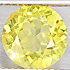 Natural Yellow Lemon Quartz 2.55 Ct. Round Shape 9.1 Mm Gemstone From Brazil