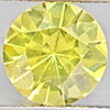 Natural Yellow Lemon Quartz 3.13 Ct. Round Diamond Cut  10.1 Mm Gemstone From Brazil