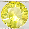 Natural Yellow Lemon Quartz 1.50 Ct. Round Diamond Cut 8.1 Mm Gemstone From Brazil