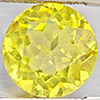 Natural Yellow Lemon Quartz 6.32 Ct. Round Shape  12.2 Mm Gemstone From Brazil
