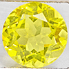 Natural Yellow Lemon Quartz 5.09 Ct. Round Shape  11.1 Mm Gemstone From Brazil