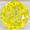 Natural Yellow Lemon Quartz 6.84 Ct. Round Shape  12.2 Mm Gemstone From Brazil