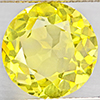Natural Yellow Lemon Quartz 7.15 Ct. Round Shape 13 Mm Gemstone From Brazil