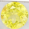 Natural Yellow Lemon Quartz 3.01 Ct. Round Shape 9.1 Mm Gemstone From Brazil