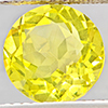 Natural Yellow Lemon Quartz 2.88 Ct. Round Shape  9.1 Mm Gemstone From Brazil