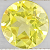 Natural Yellow Lemon Quartz 3.77 Ct. Round Shape  10.1 Mm Gemstone From Brazil