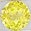 Natural Yellow Lemon Quartz 1.30 Ct. Round Shape  9.1 Mm Gemstone From Brazil
